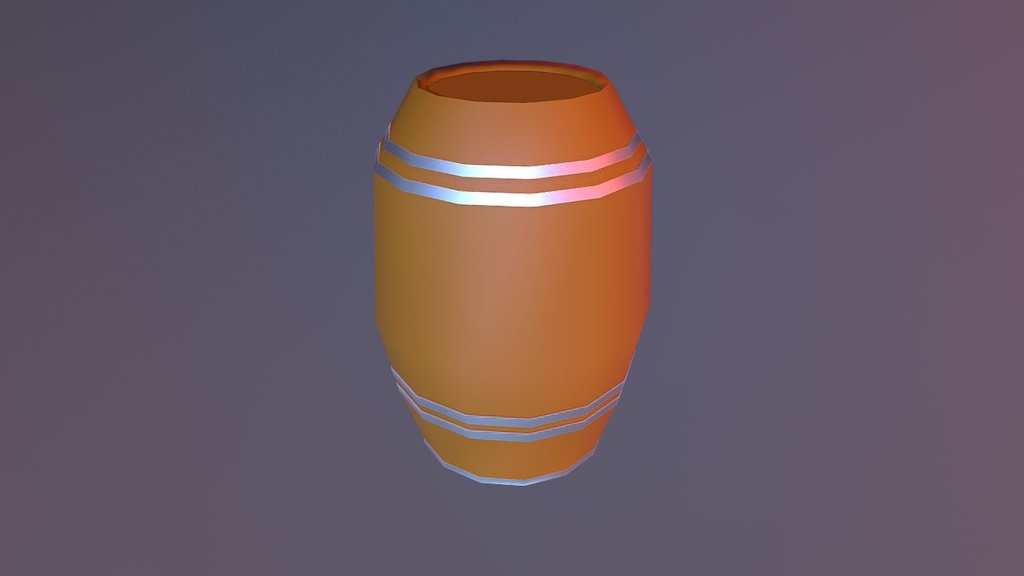 Low Poly Barrel