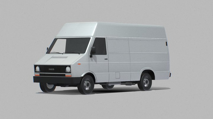 Iveco Daily 1982 - Lowpoly 3D Model