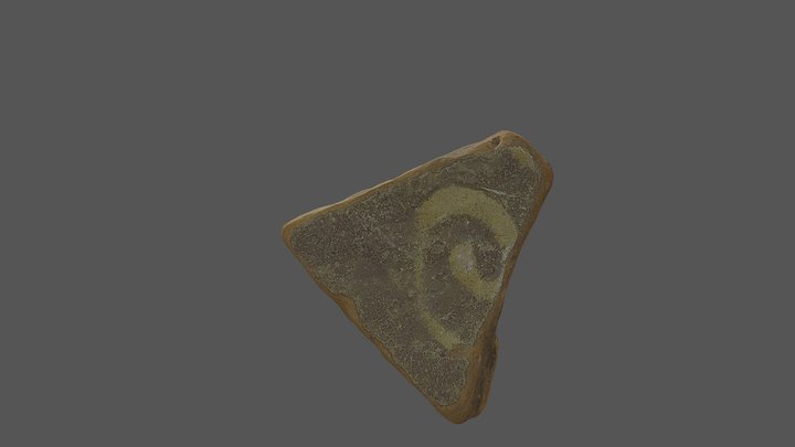 London Thames Mudlarking Spiral Pot Sherd 3D Model