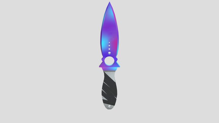 Knife Textured 3D Model
