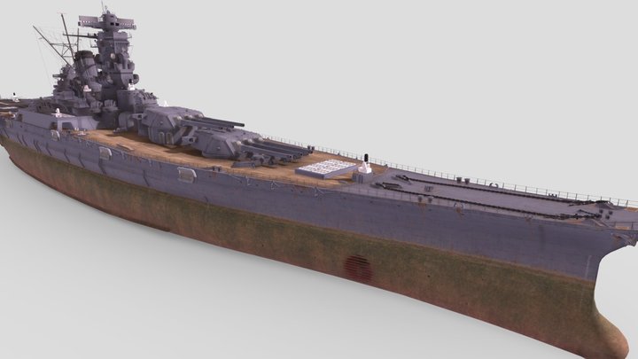 Yamato Class Battleship Modernization(2000.ver) 3D Model