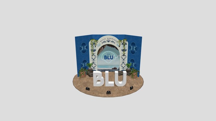 Happening Cocktail - Photo Opp - BLU DRY GIN 3D Model