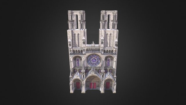 CATHEDRALE LAON 3D Model