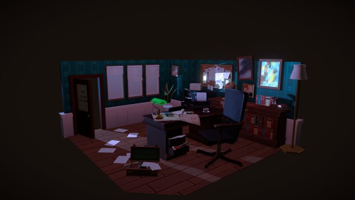 Detective's Office 3D Model