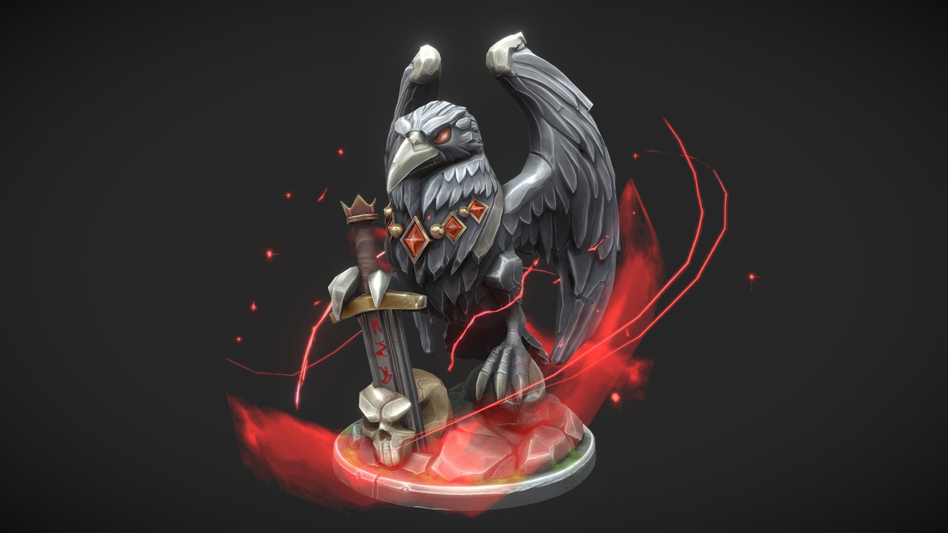 Mystic Raven - 3D model by Asad Khan (@asadzkhans) [119d465] - Sketchfab
