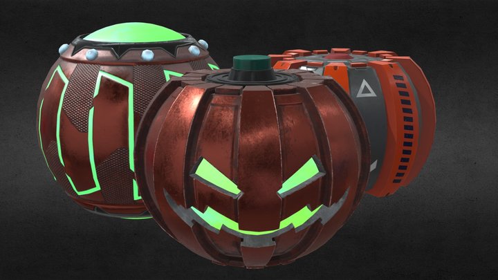 Green Goblin Bombs 3D Model