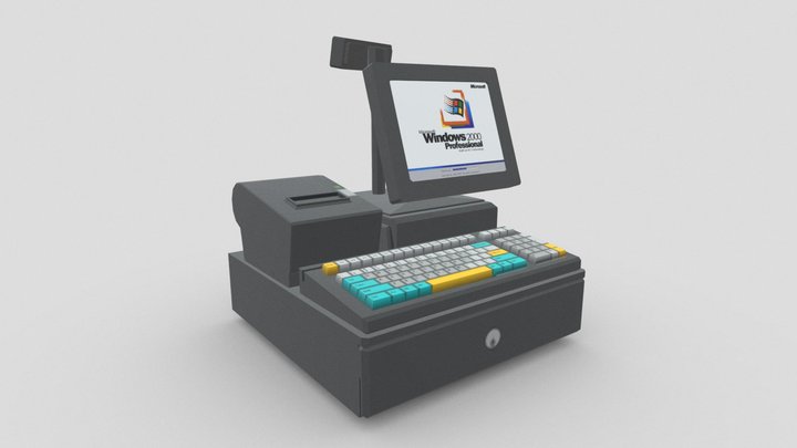 Cash Register 3D Model