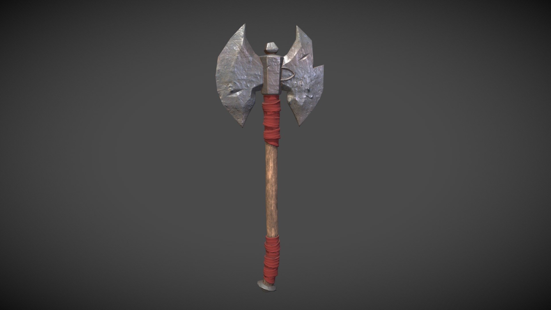 Double-Headed Battle Axe - 3D model by natalia.slamova [119e40f ...