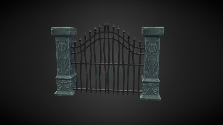 Spooky Gate - Game Asset 3D Model