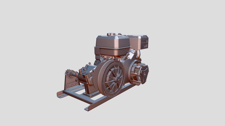 Рамка под реверс-редуктор 3D Model