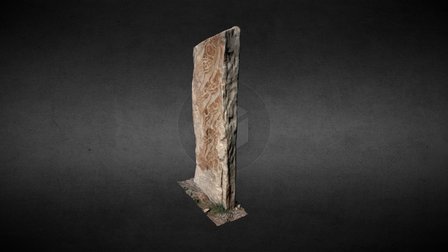 Deer stone S2, Ulaan Uushigh - Mongolia 3D Model