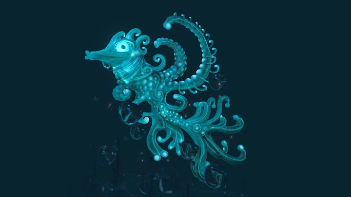 SpaceHorse  :|:  "Etheriaum Hippocampus" 3D Model