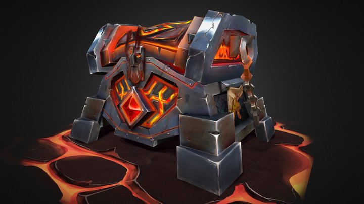 DAE Warchest Dwarves 3D Model