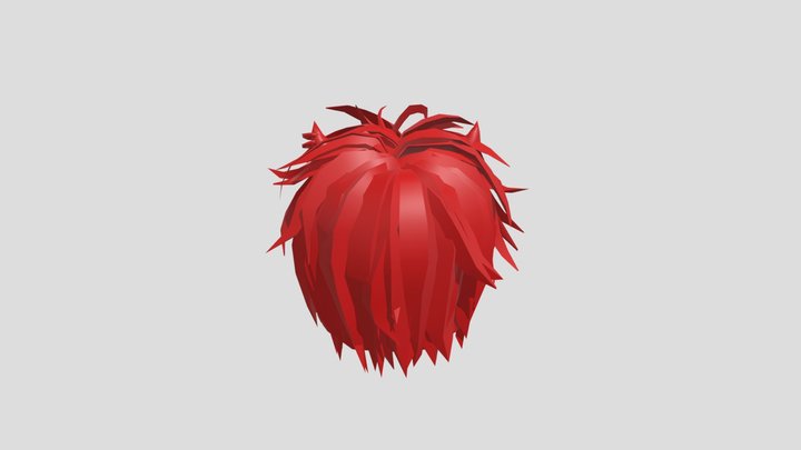 Red UGC Hair 3D Model