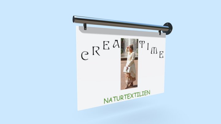 Crea Time Wandausleger Edelstahl 3D Model