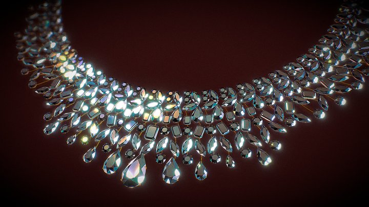NeckLace Sketch Fab 3D Model