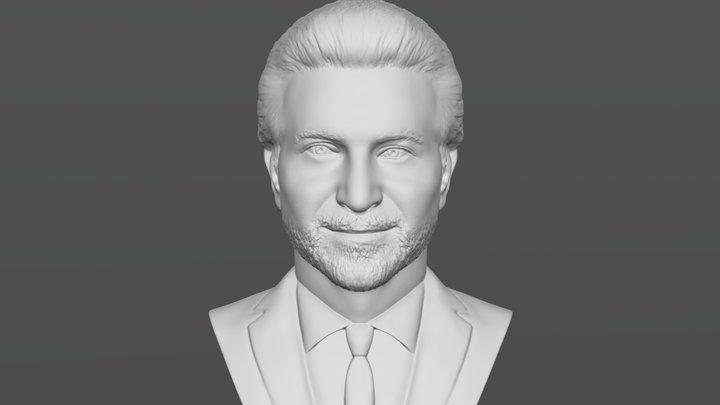 Bradley Cooper bust for 3D printing 3D Model