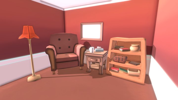 Living Room (WIP) 3D Model