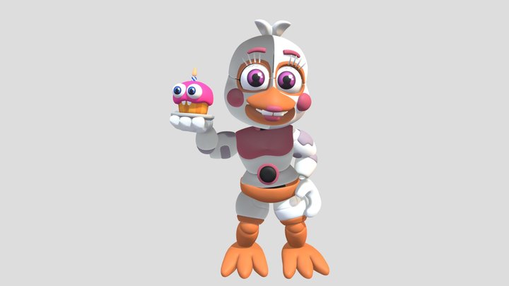 Adventure Funtime Chica 3D Model