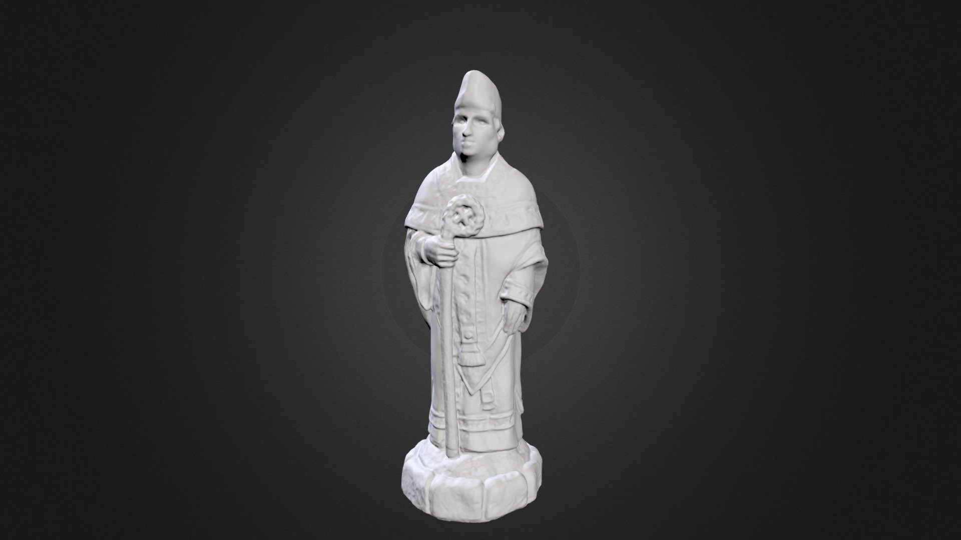 Xadrez Bispo Branco 3D model - Baixar Vida e Lazer no
