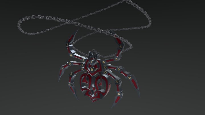 Spider Necklace 3D Model