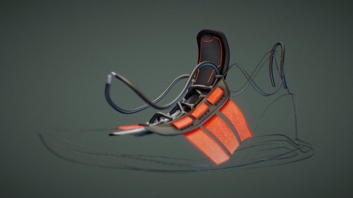 WIP - Gravity Sketch Shoe 3D Model