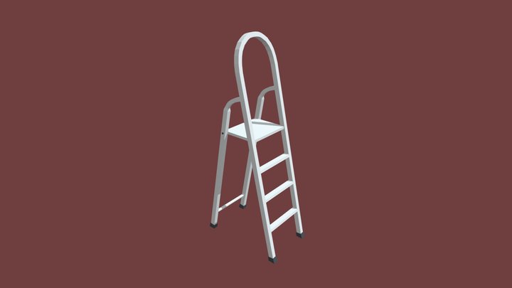 Low Poly Ladder 3D Model