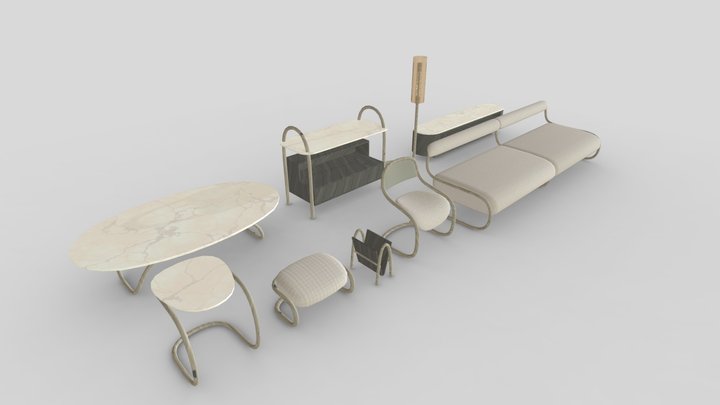 modern furniture 3D Model
