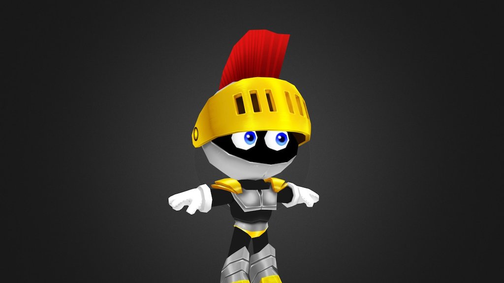Low Poly Animation Ready Knight Character Model