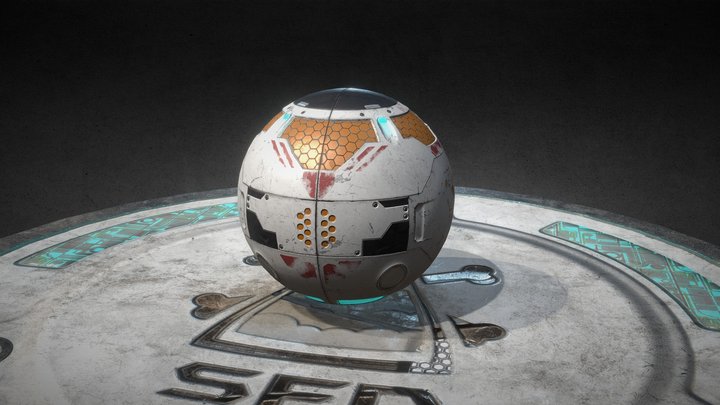 Mech's Football Live Ball 3D Model