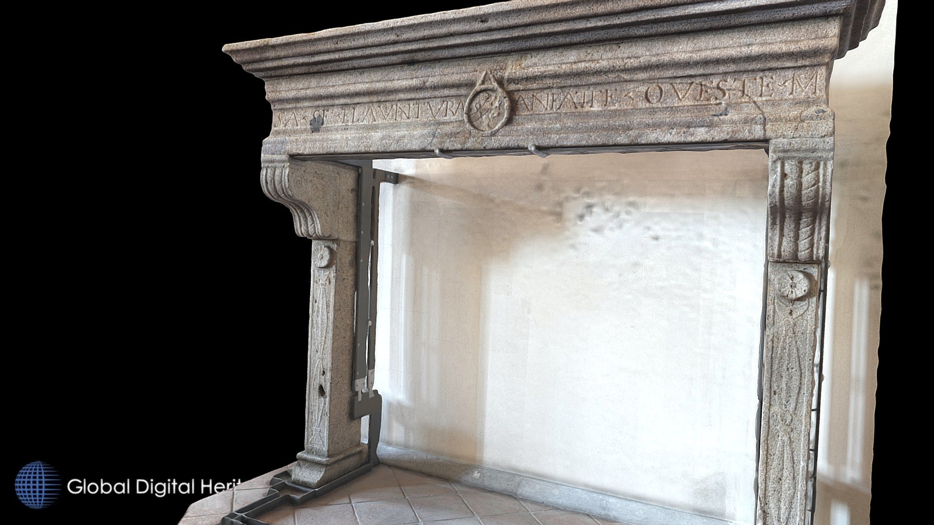 Fireplace Mantle, Santa Fiora, Tuscany