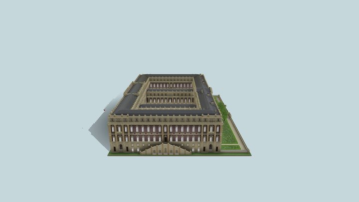 Minecraft palace 3D Model