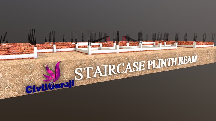 13 STAIRCASE PLINTH BEAM 3D Model