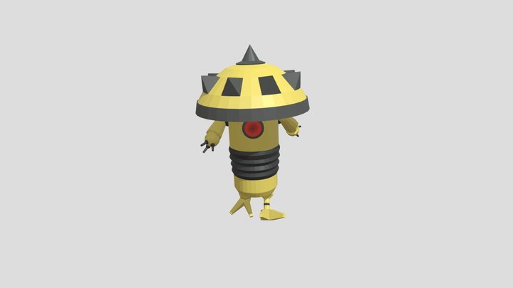 Mushroom Robot 3D Model