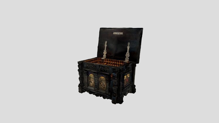 Schatulle aus Ebenholz 2 3D Model