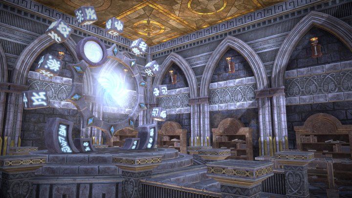 TP3 - Portal Room Dungeon 3D Model