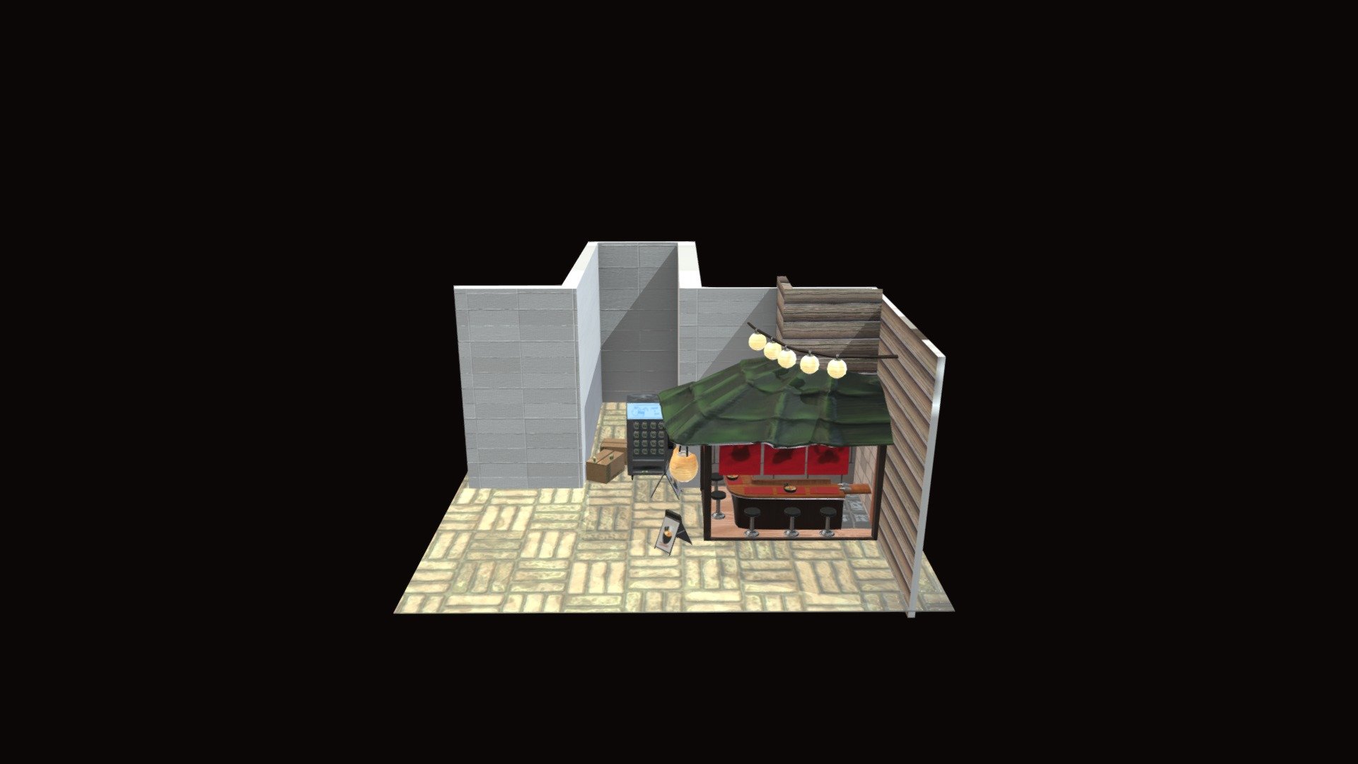 Noodle streetfood corner- Environment