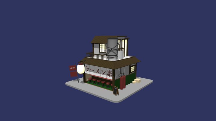 Ramen Shop | Projet scolaire 3D Model
