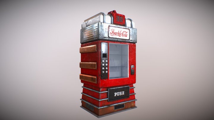 Sparkle-Cola Vending machine 3D Model