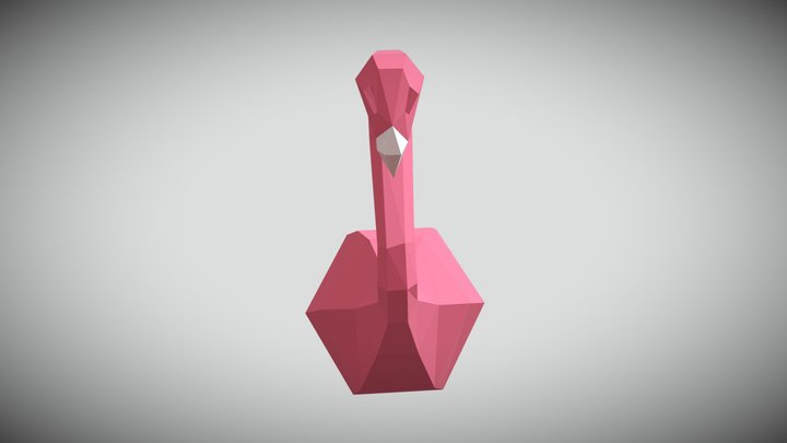 FLAMINGO DIY BY PAPER CRAFT 4885 3D Model