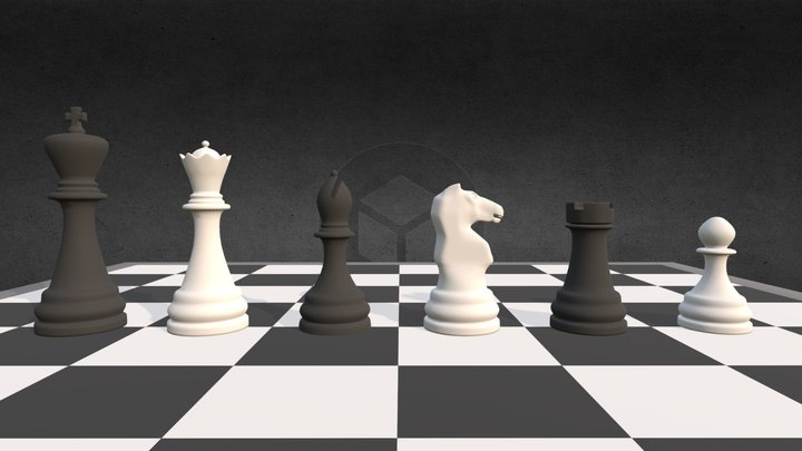 Chess Set – Modello 3D gratuito STL