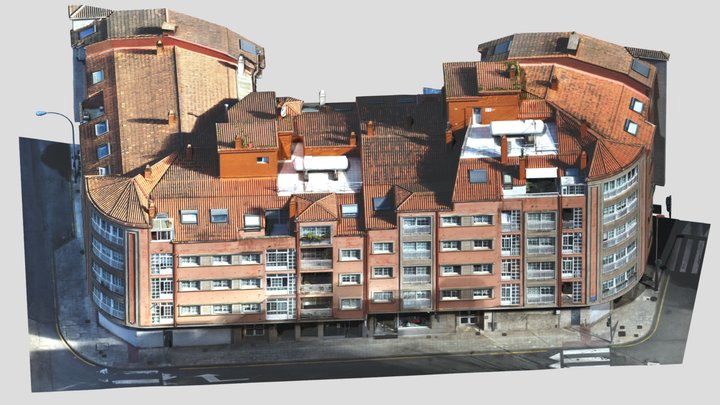 Fotogrametría de fachadas de edificio 3D Model