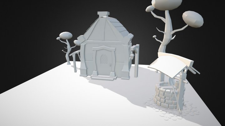 Cartoon House 3D Model