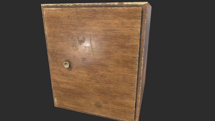 Old Soviet Cupboard 3D Model