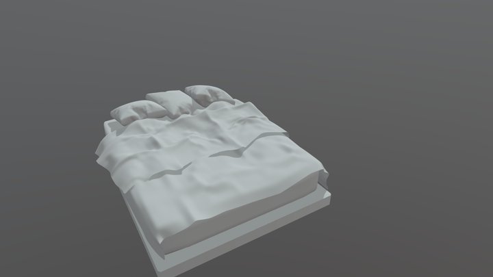 Disorganized Bed 3D Model