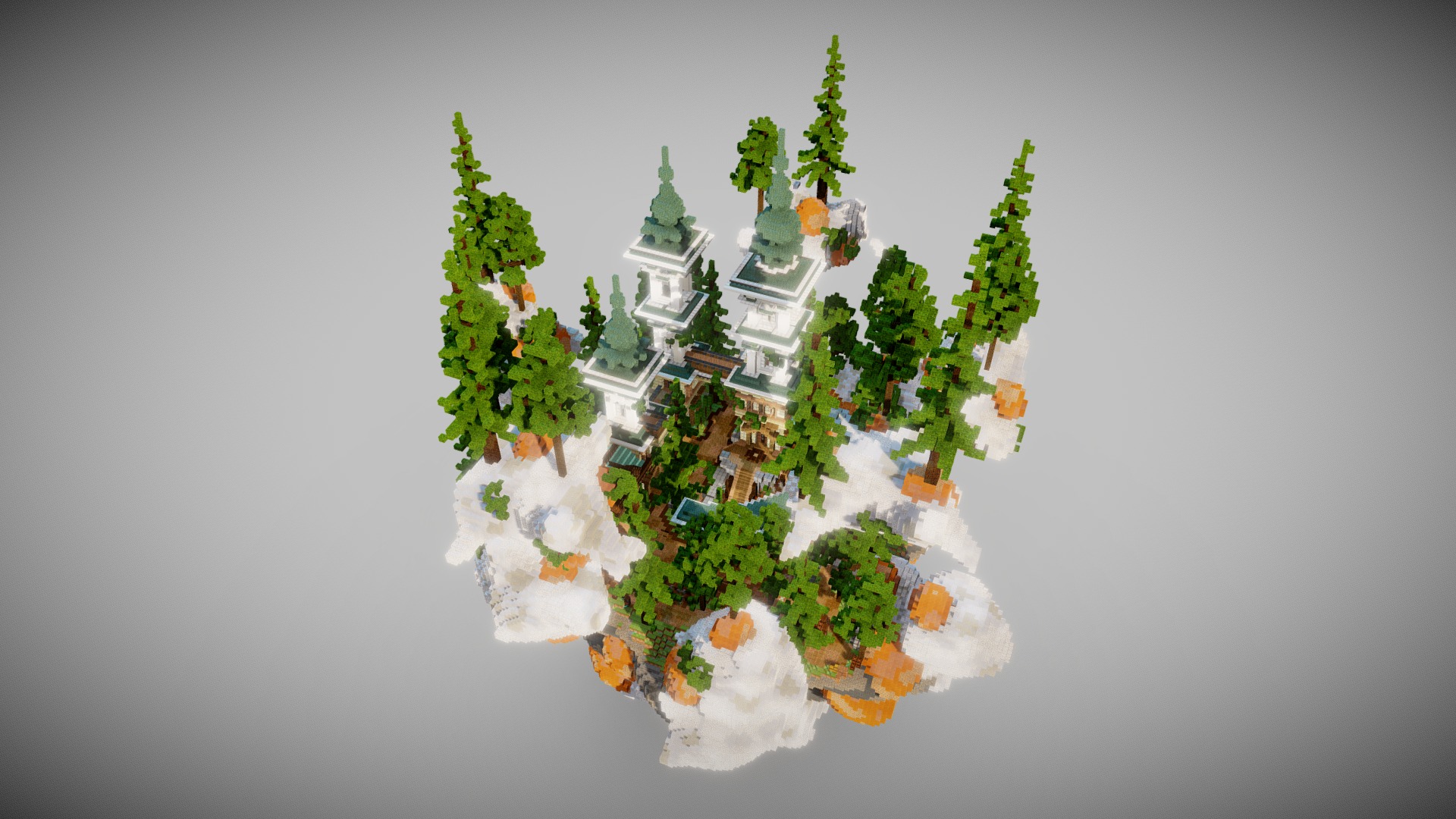 3D model Belfry / Small Server Hub/Spawn - This is a 3D model of the Belfry / Small Server Hub/Spawn. The 3D model is about a small gingerbread house.