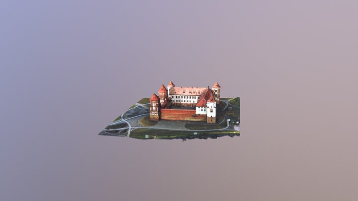 Mir castle, Belarus 3D Model