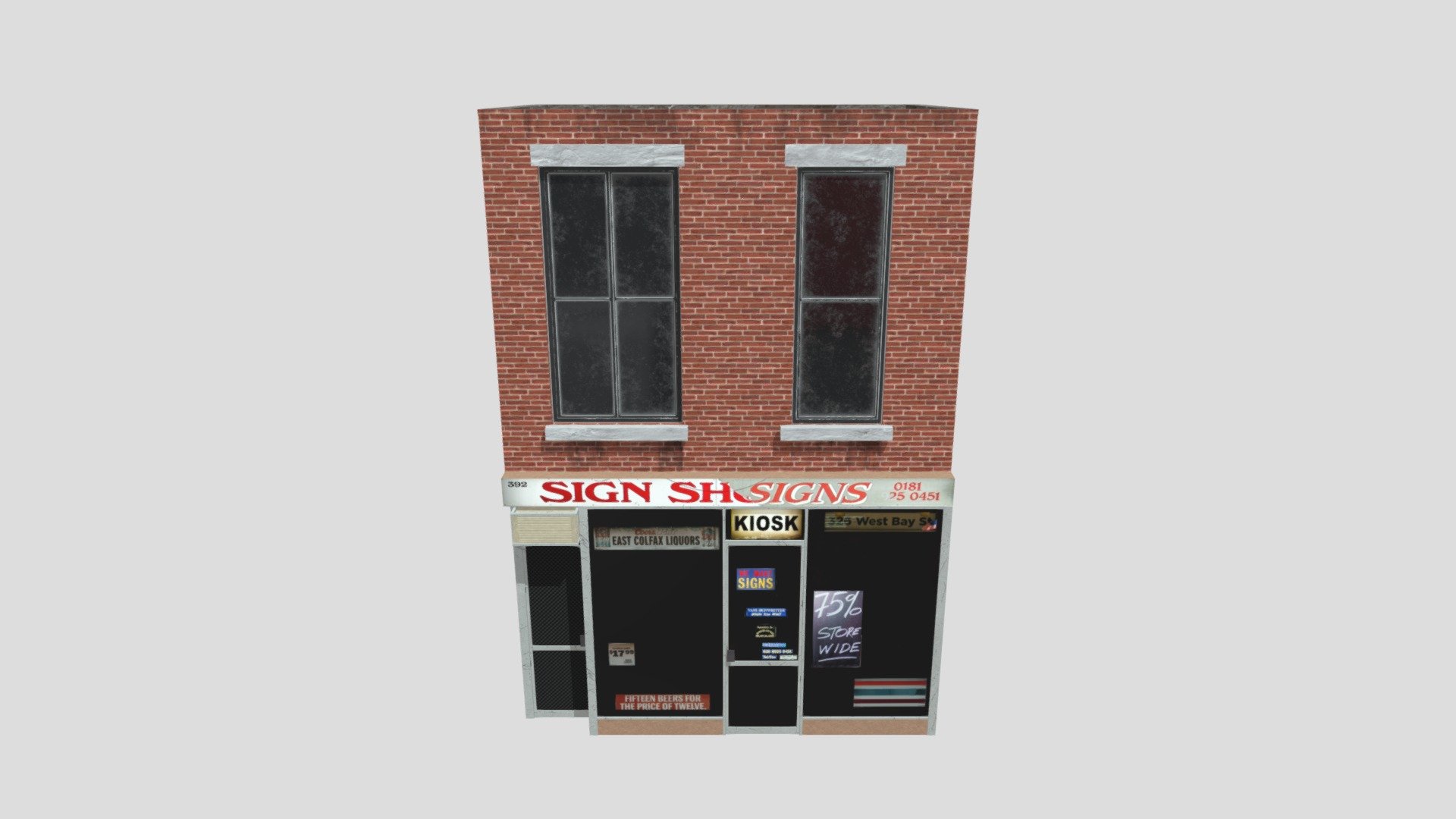 Sign Shop Buidling - 3D model by trananinvio1989 [11b68a3] - Sketchfab