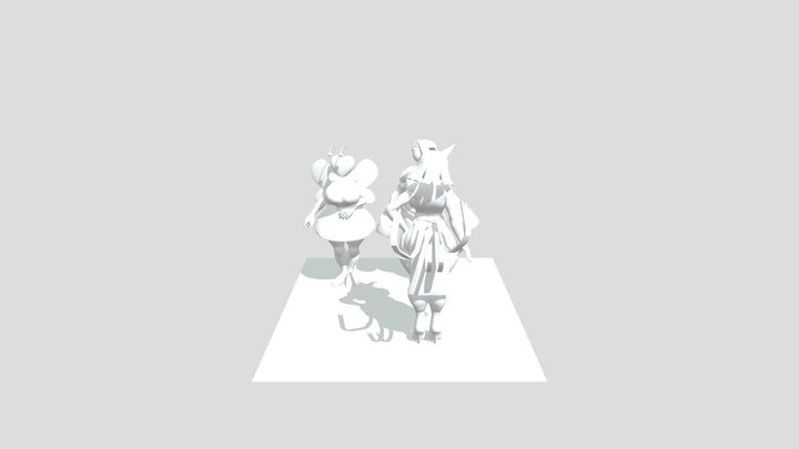 Gigi-and-flutter-meet-yatta :D NOT MINE :/ 3D Model