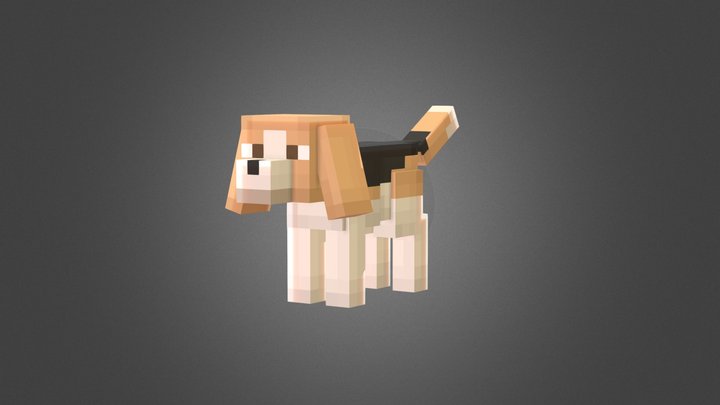 Beagle - Custom Minecraft Model 3D Model